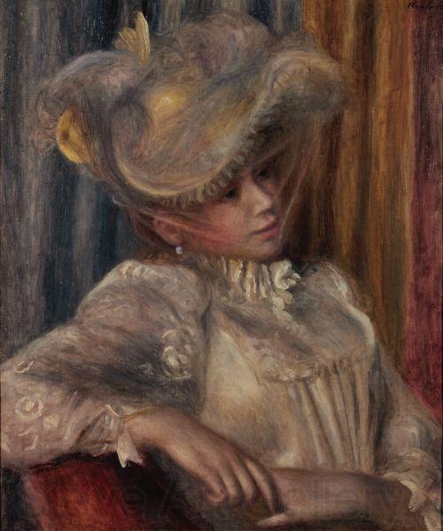 Pierre Auguste Renoir Woman with a Hat France oil painting art